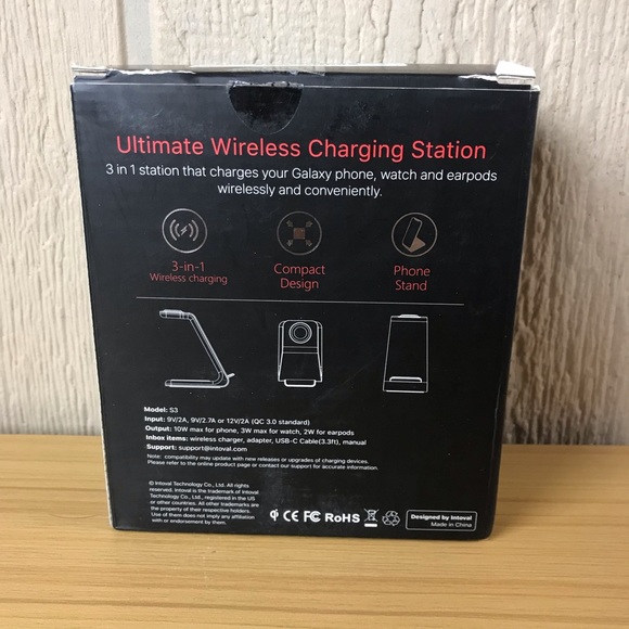 Intoval Wireless Charger, Wireless Charging Station for Phone/Watch/Buds - Picture 2 of 12